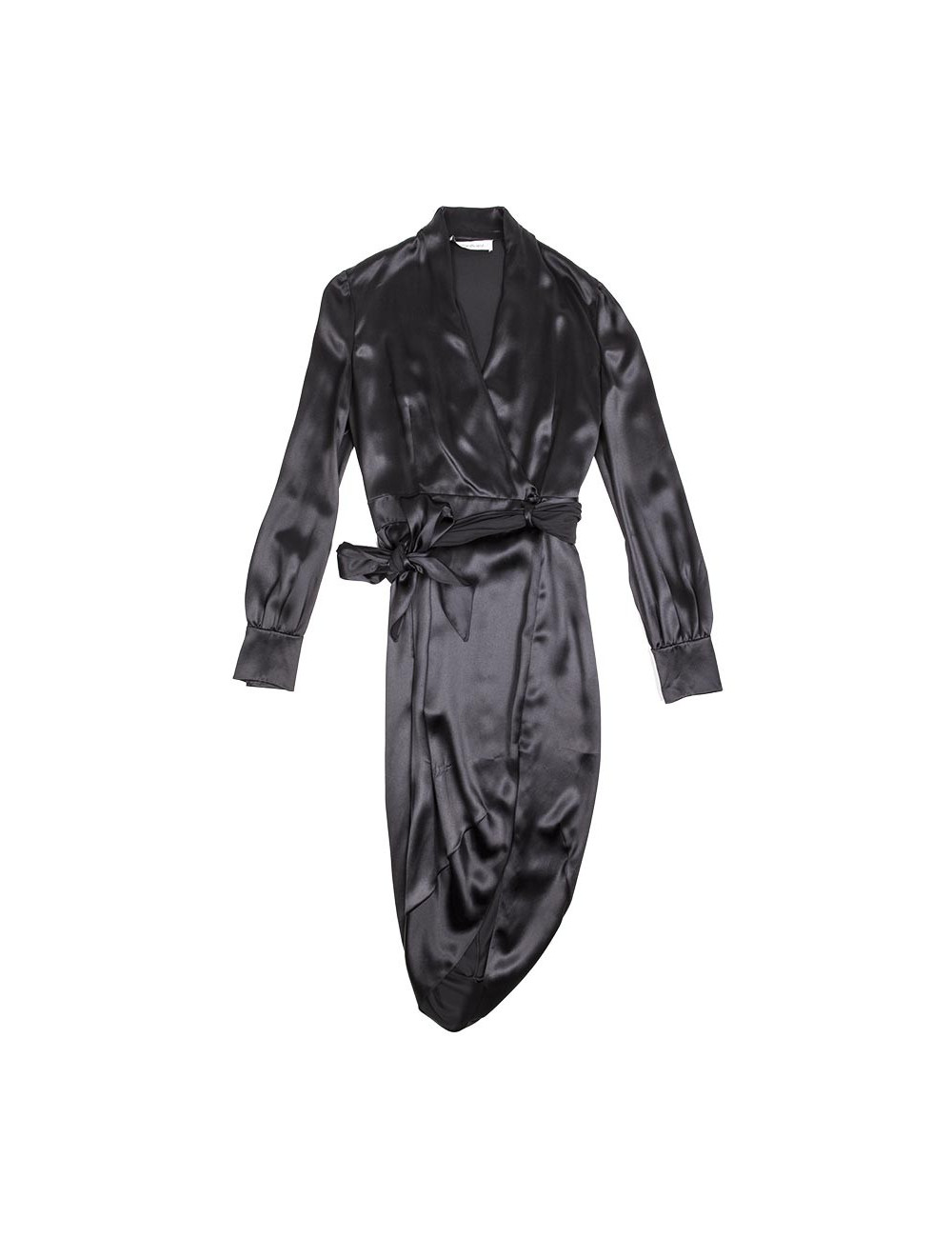Robe YVES SAINT LAURENT T 38 FR en soie noire