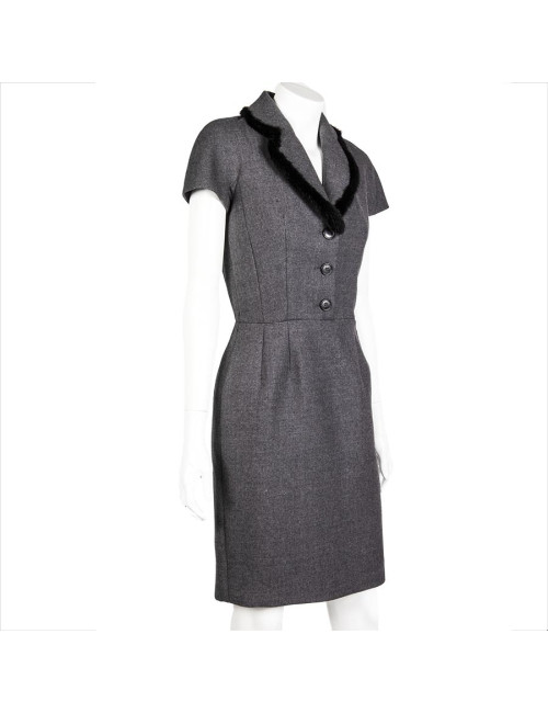 Robe CHRISTIAN DIOR T 36 FR grise