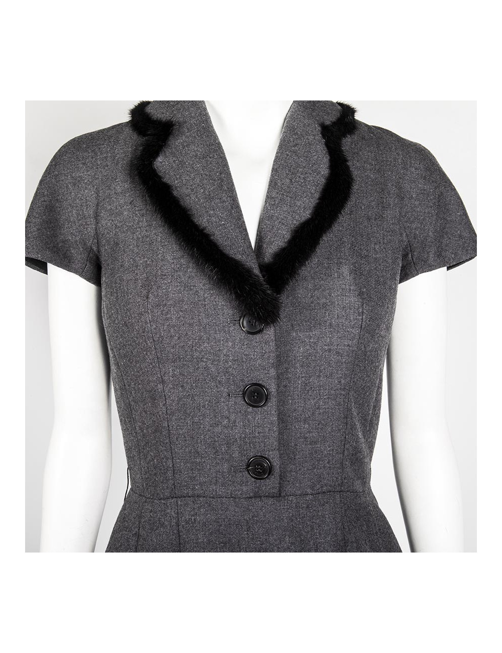 Robe CHRISTIAN DIOR T 36 FR grise