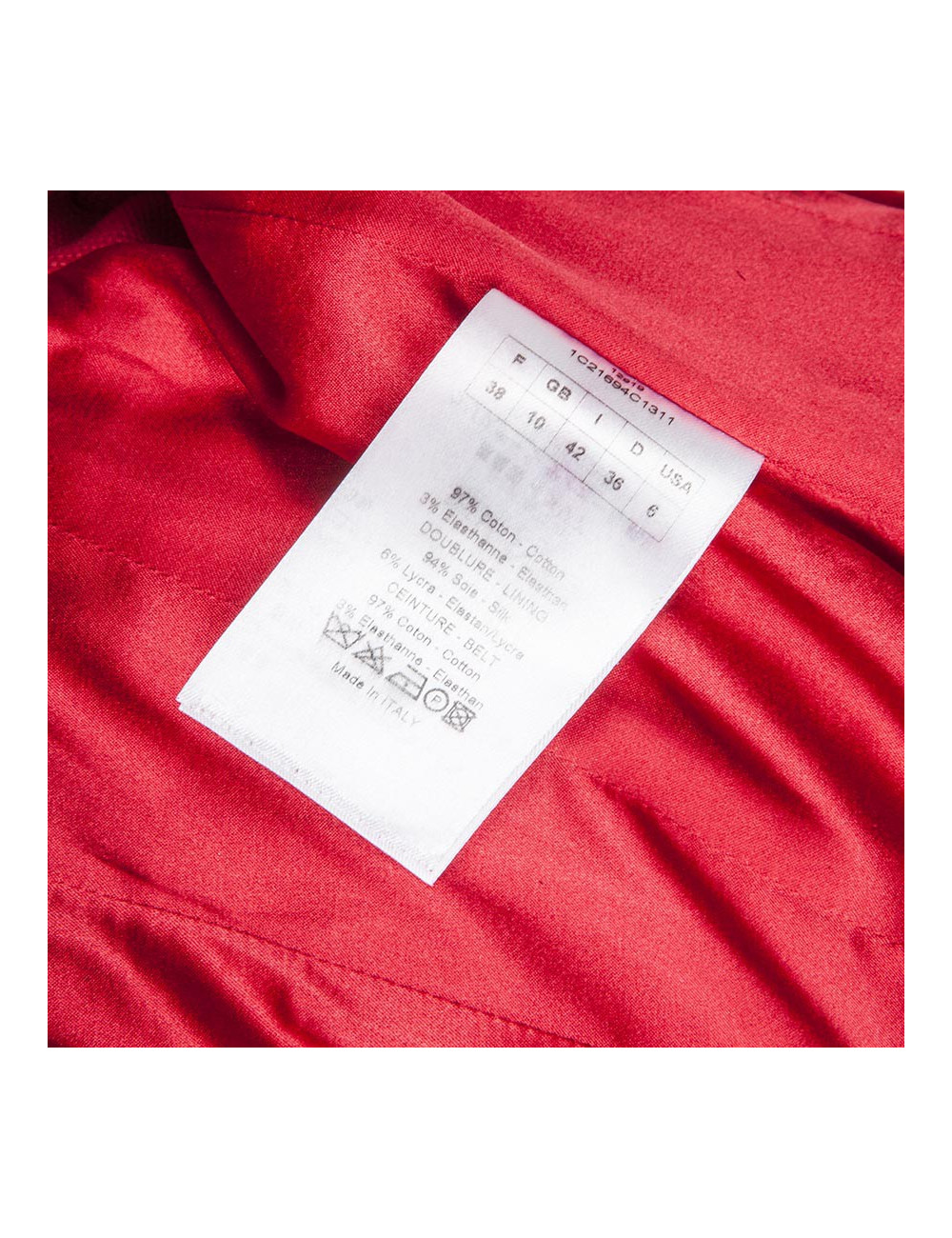 CHRISTIAN DIOR T 38 en red dress