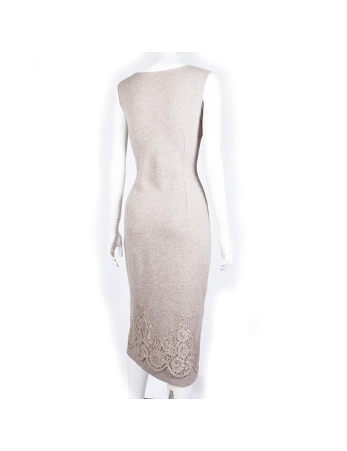 Dress ERMANNO SCERVINO T 44 IT / 40 en beige cashmere