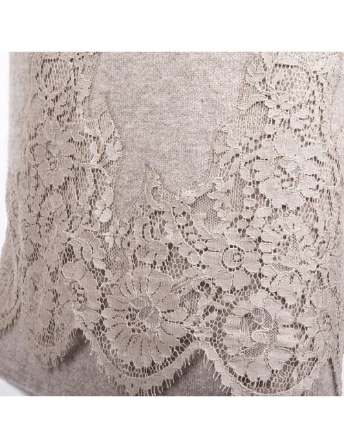 Robe ERMANNO SCERVINO T 44 IT/ 40 FR en cachemire beige