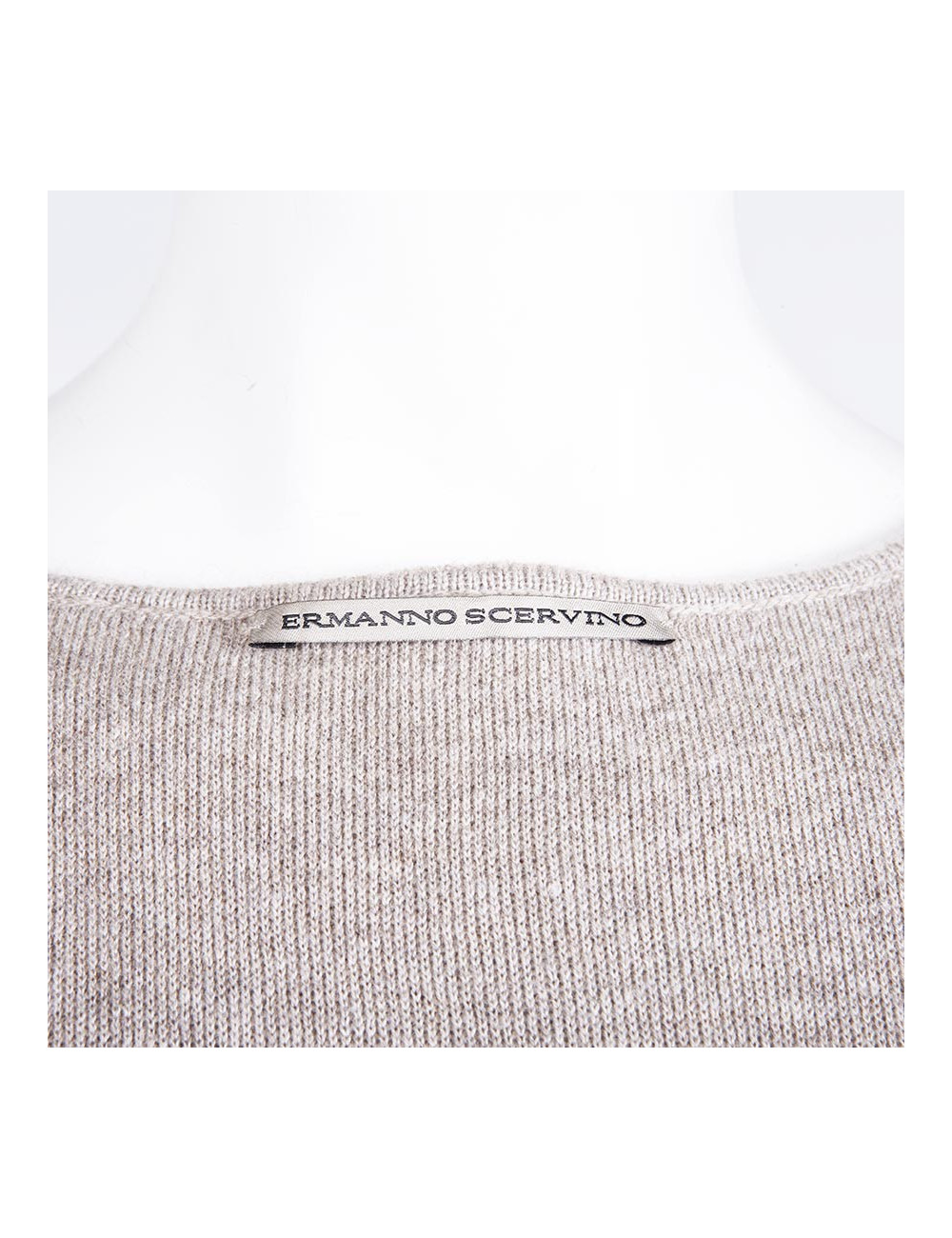 Robe ERMANNO SCERVINO T 44 IT/ 40 FR en cachemire beige