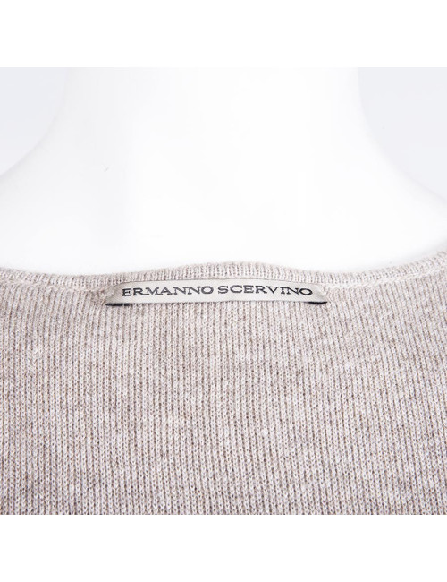 Robe ERMANNO SCERVINO T 44 IT/ 40 FR en cachemire beige