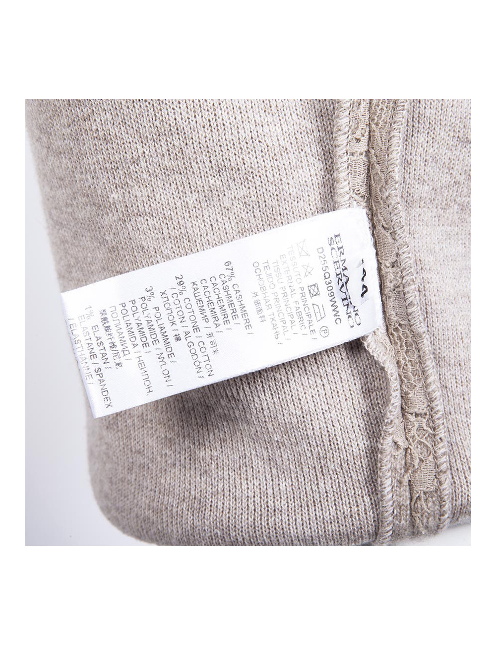 Robe ERMANNO SCERVINO T 44 IT/ 40 FR en cachemire beige