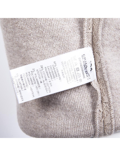 Robe ERMANNO SCERVINO T 44 IT/ 40 FR en cachemire beige