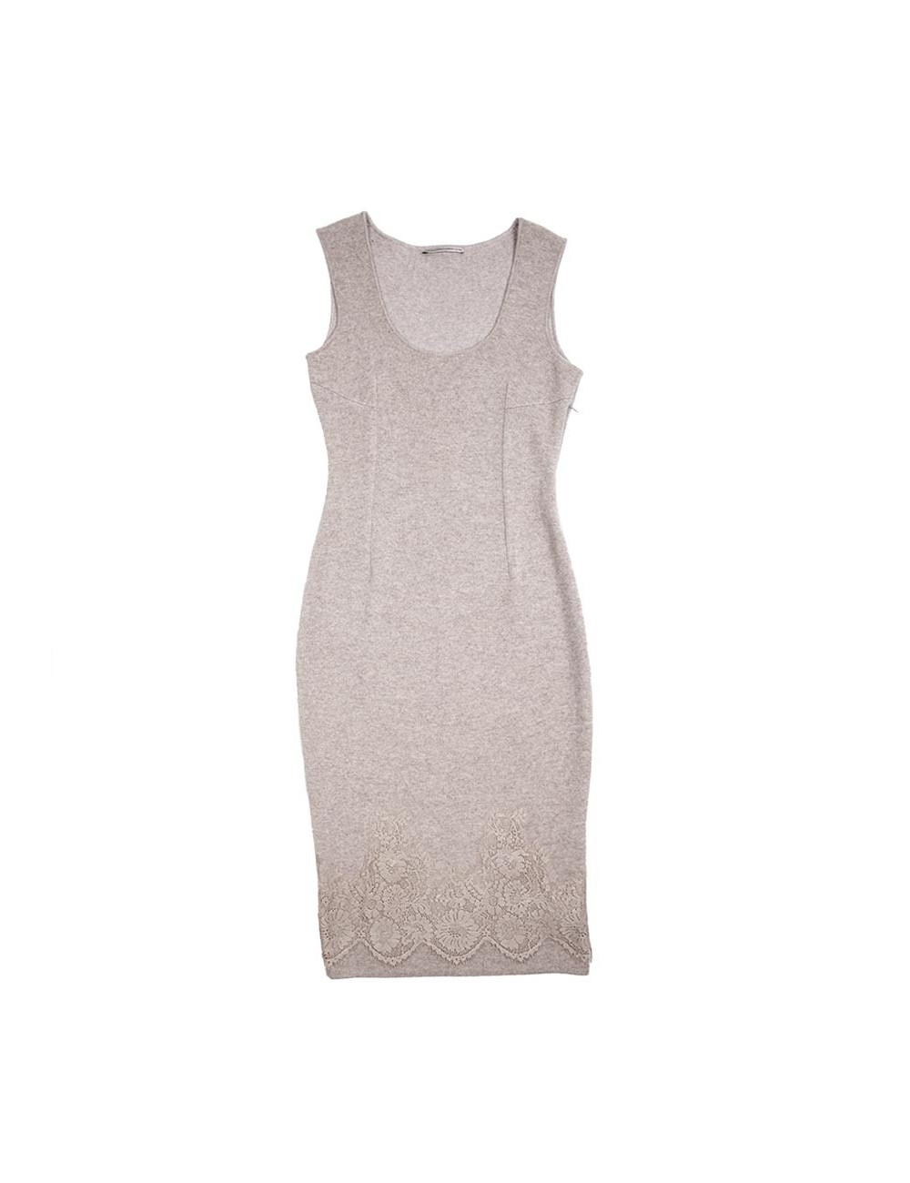 Robe ERMANNO SCERVINO T 44 IT/ 40 FR en cachemire beige