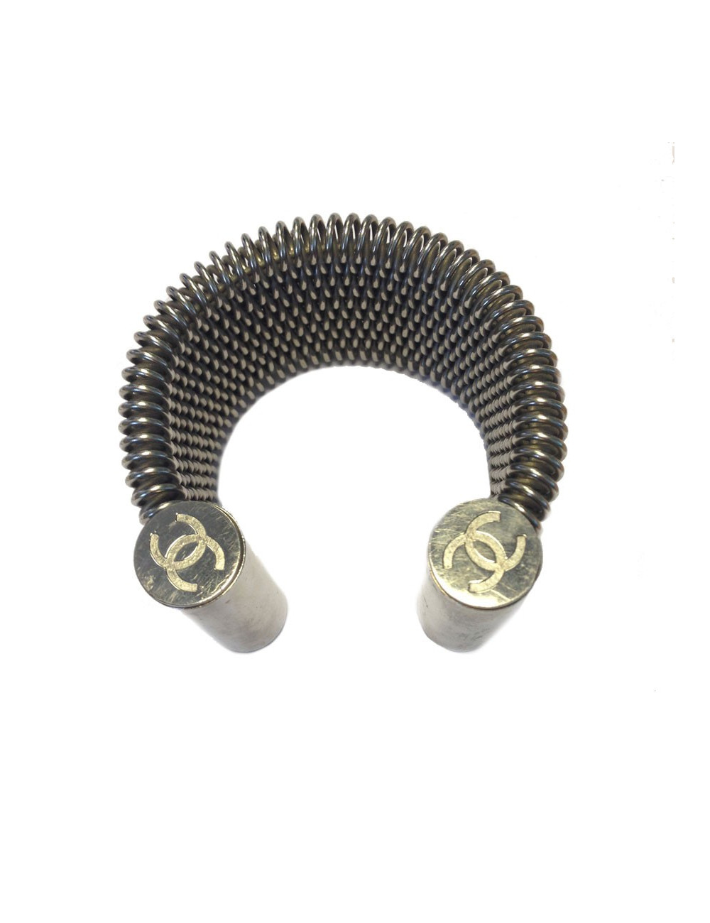 Manchette CHANEL acier tressé