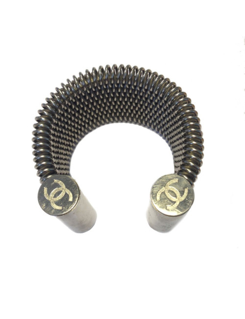 Manchette CHANEL acier tressé
