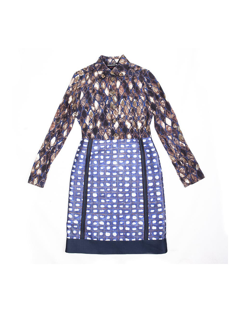 Robe ROCHAS T    en soie