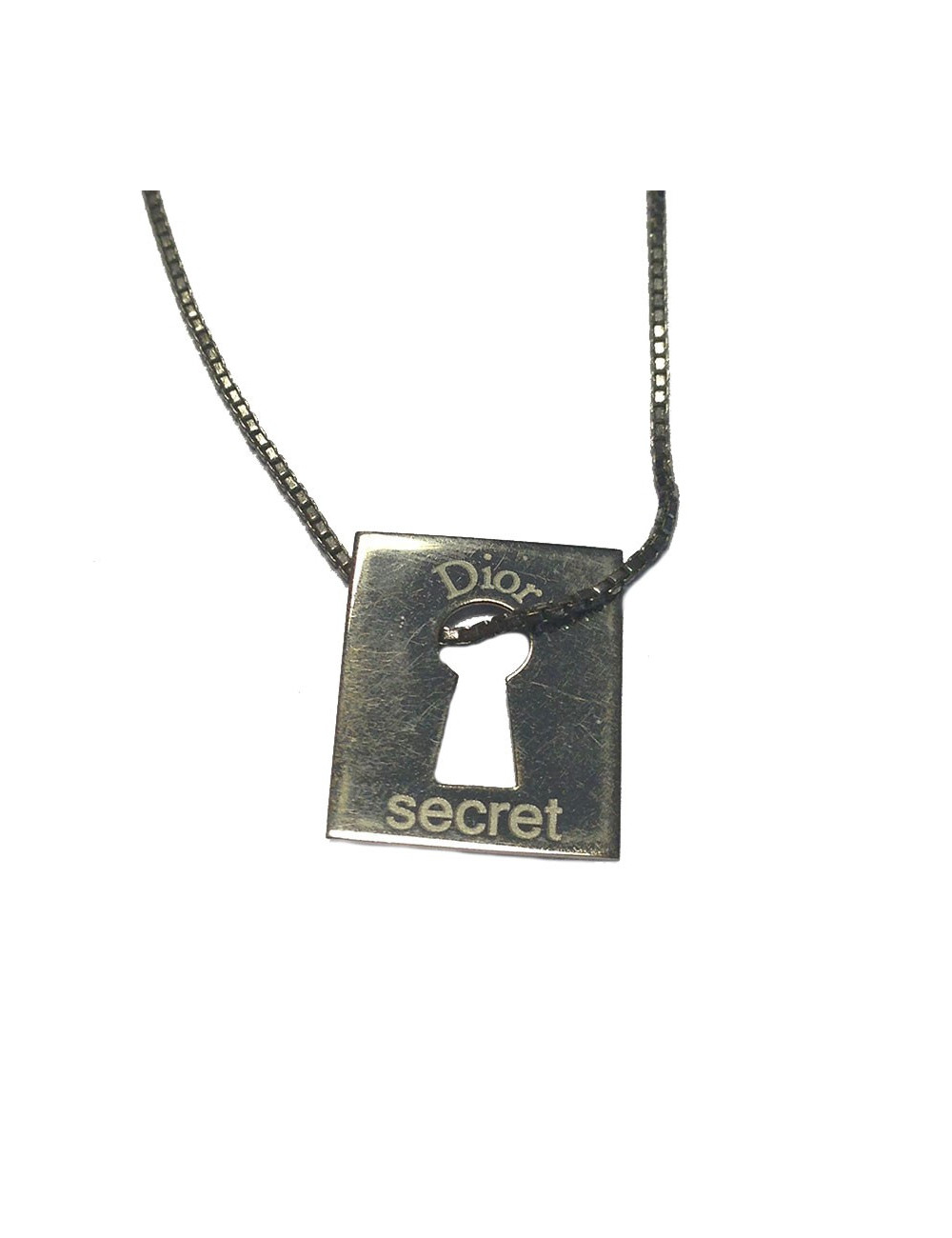 Collier "Secret" DIOR palladié