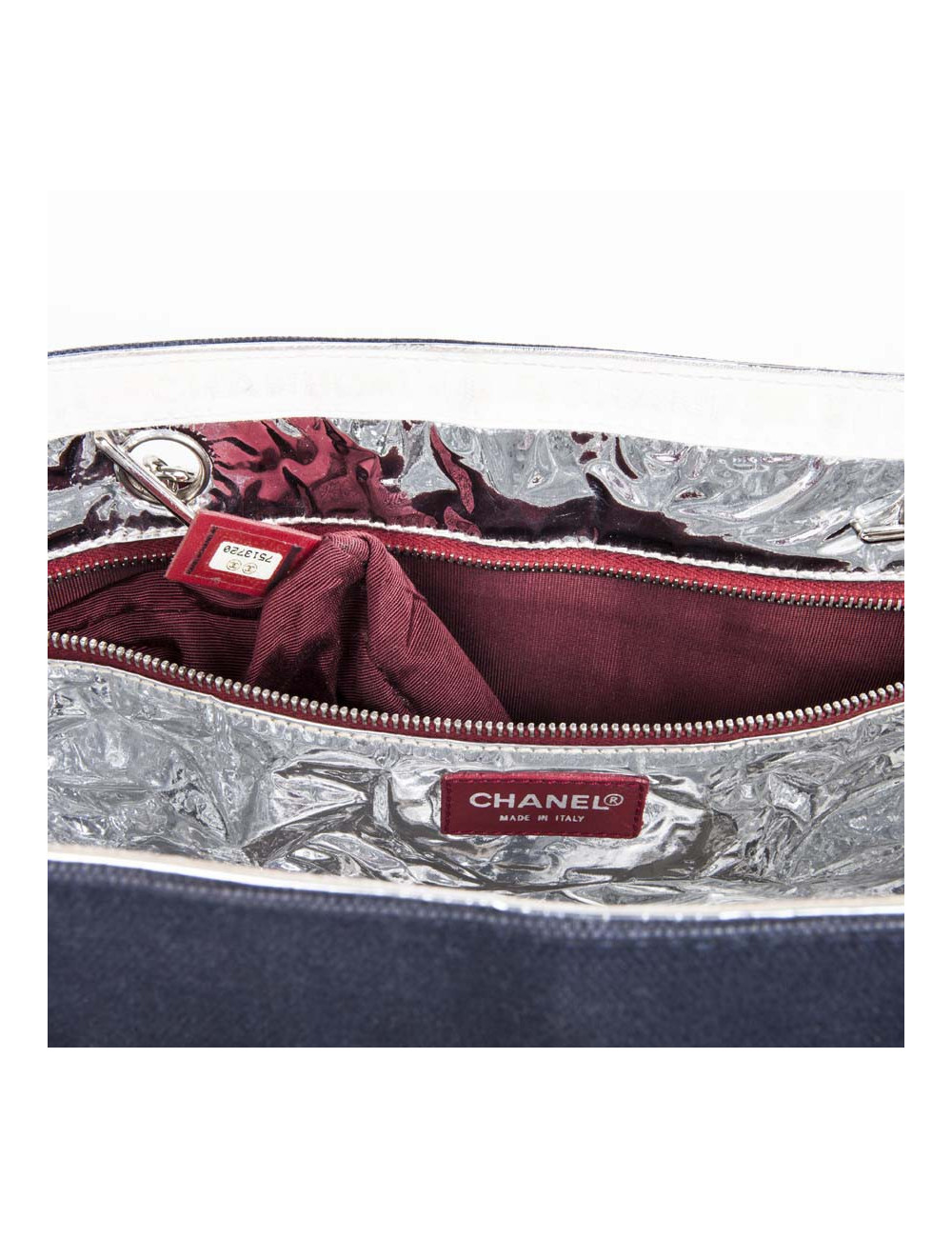 Sac CHANEL "n 5" toile et cuir