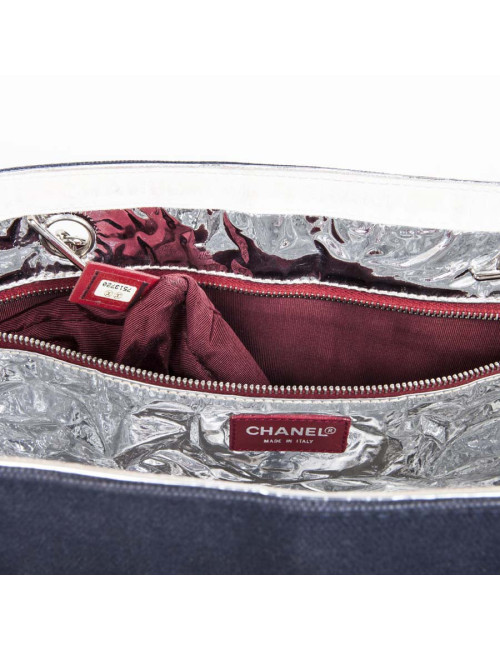 Sac CHANEL "n 5" toile et cuir