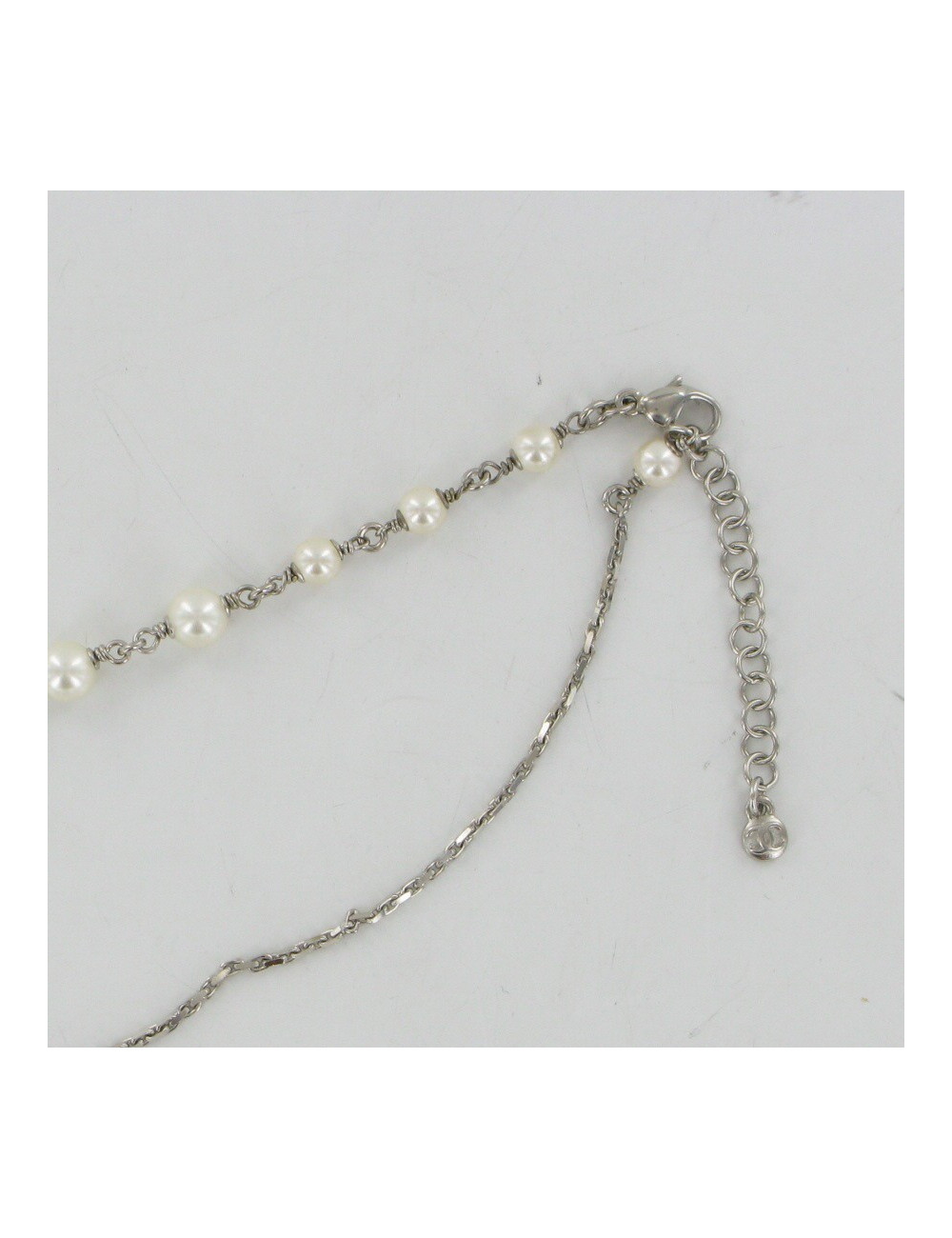 Sautoir perles et strass CHANEL