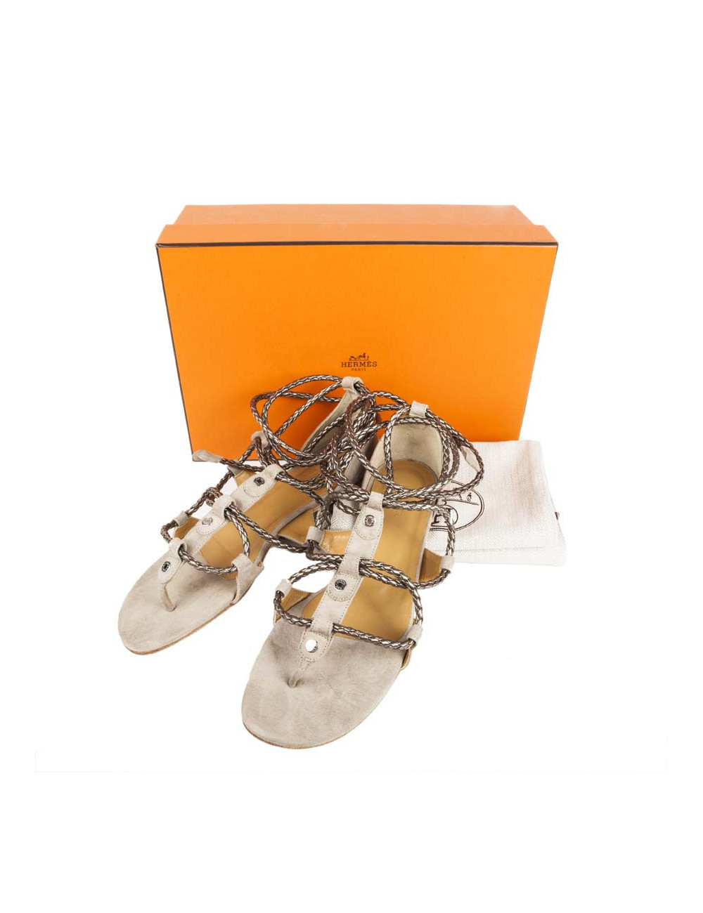 Sandals HERMES T 38.5 en Spartans