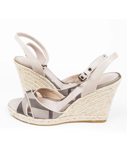 Sandales BURBERRY compensées t 39