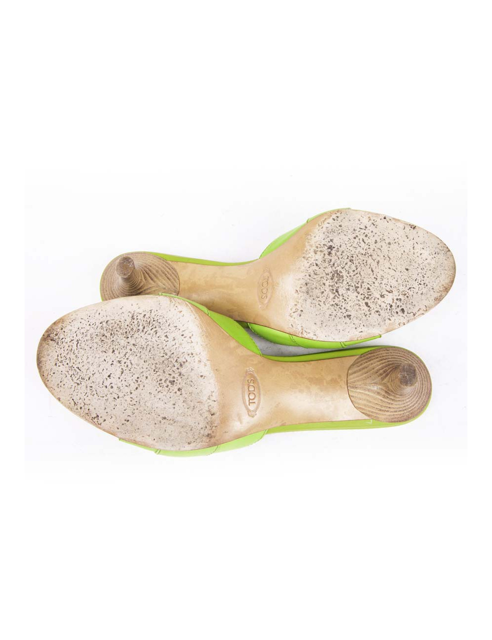 Sandales TOD'S T39 cuir vert pomme