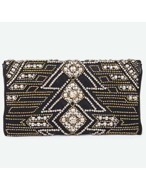 Pochette BALMAIN du soir noir
