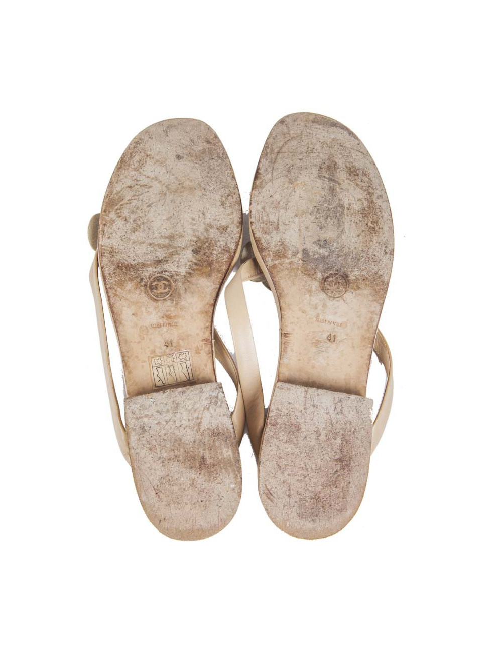 Mules CHANEL T 41 en Camellia