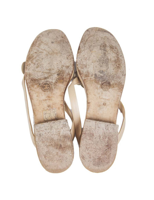 Mules CHANEL T 41 en Camellia