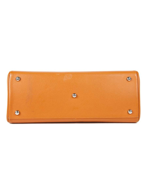 HERMES 'Bombay' bag in orange epsom leather