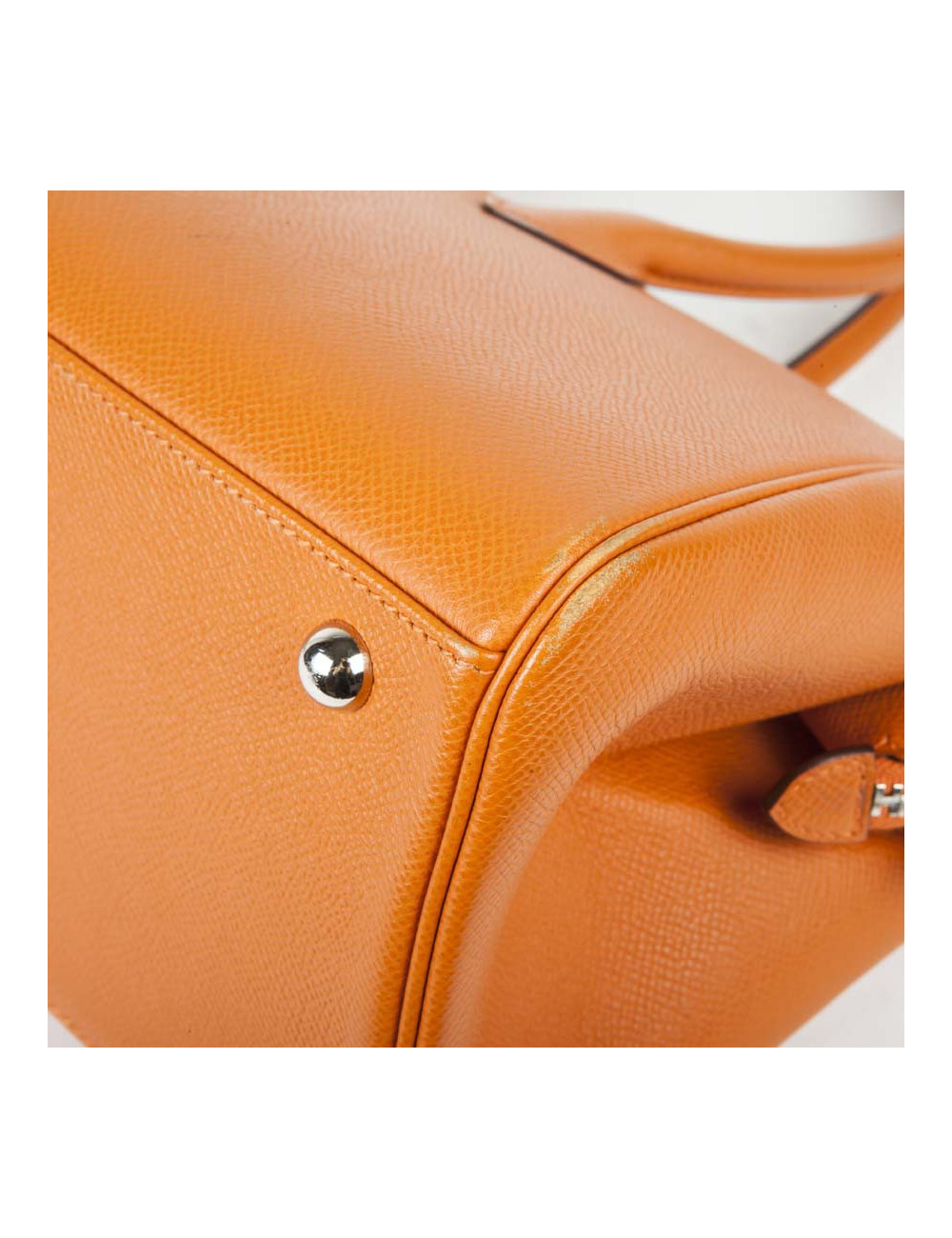 HERMES 'Bombay' bag in orange epsom leather