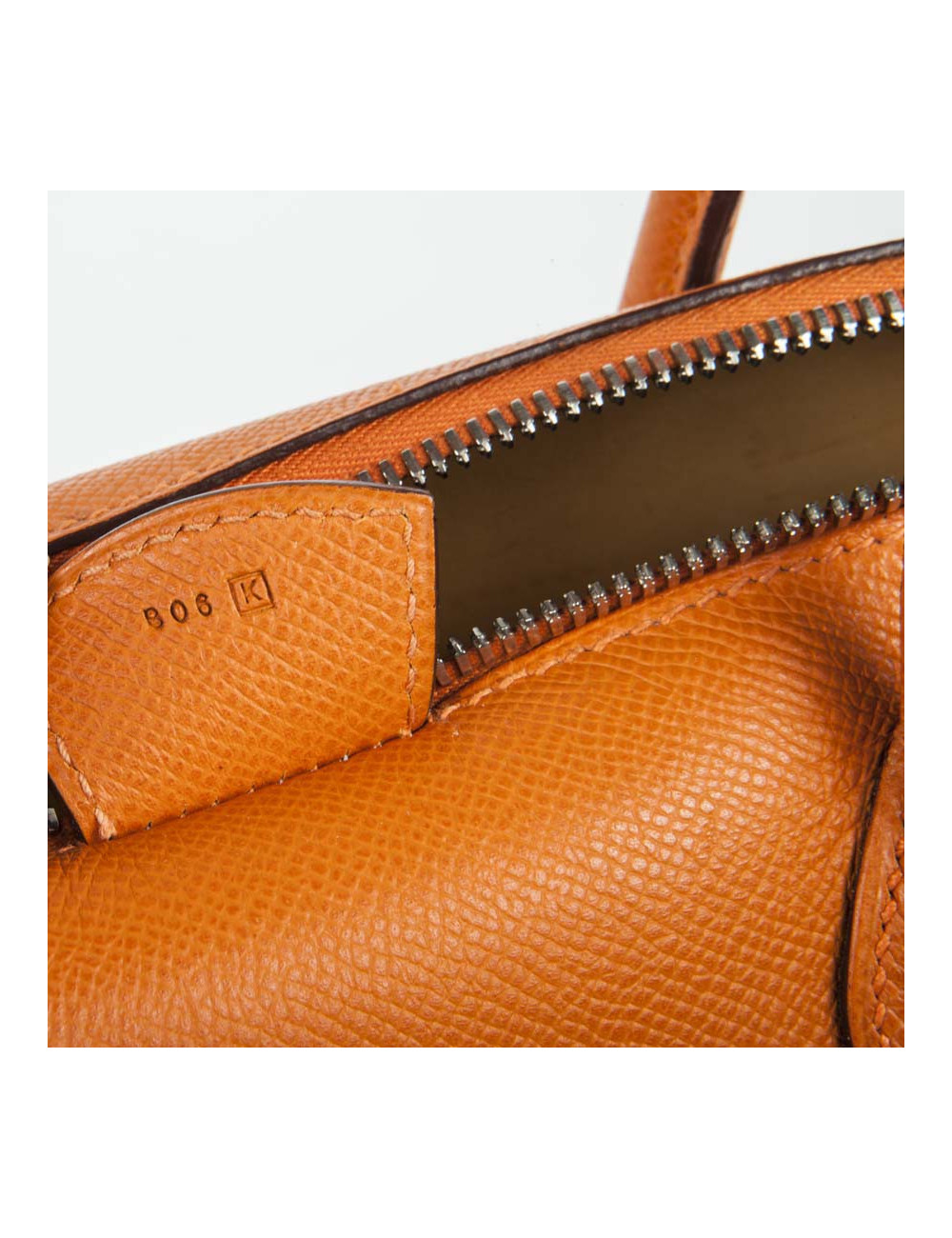 HERMES 'Bombay' bag in orange epsom leather
