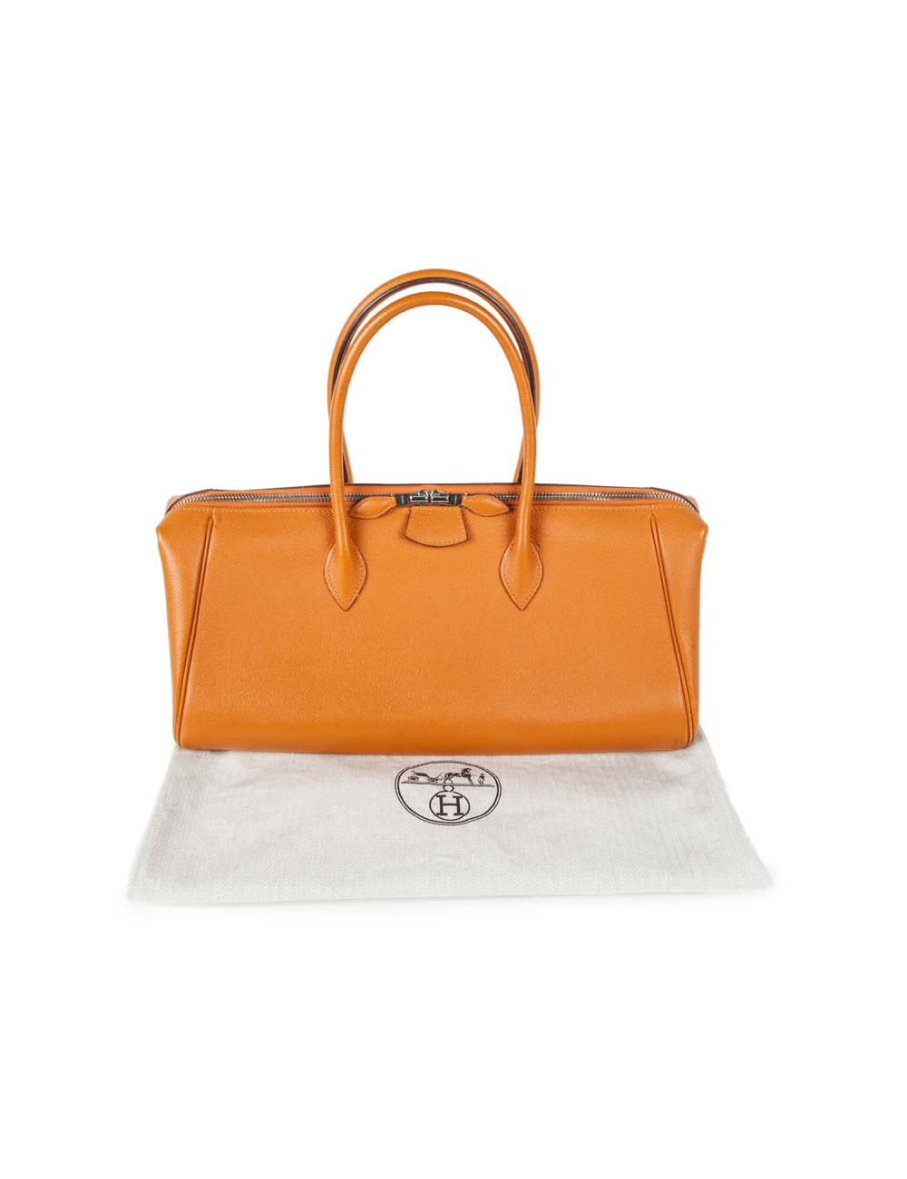Sac "Bombay" HERMES GM cuir epsom orange