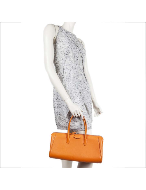 Sac "Bombay" HERMES GM cuir epsom orange