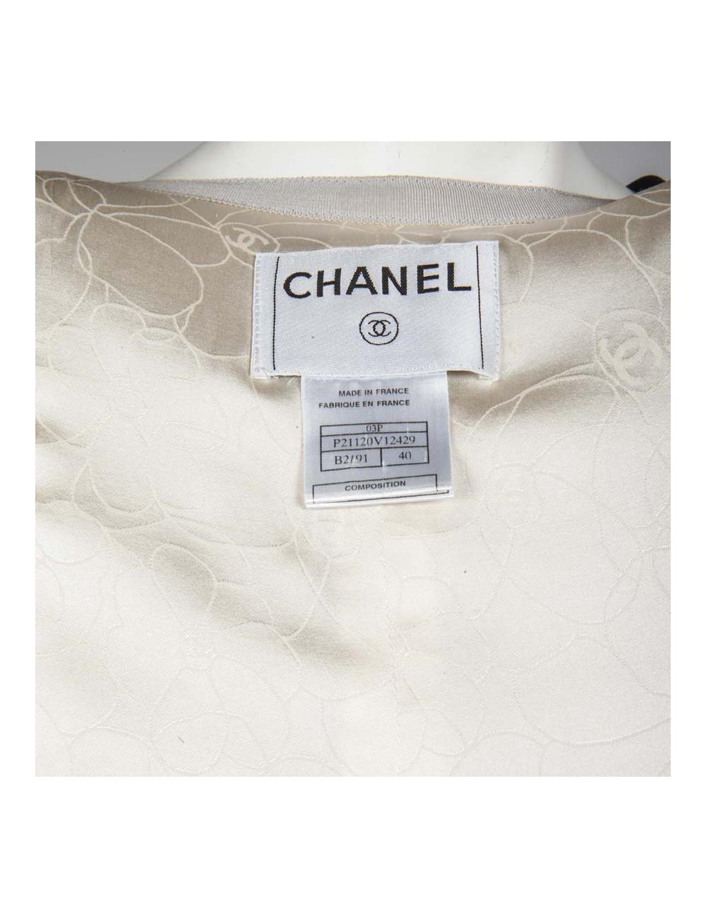Veste CHANEL T 40 beige