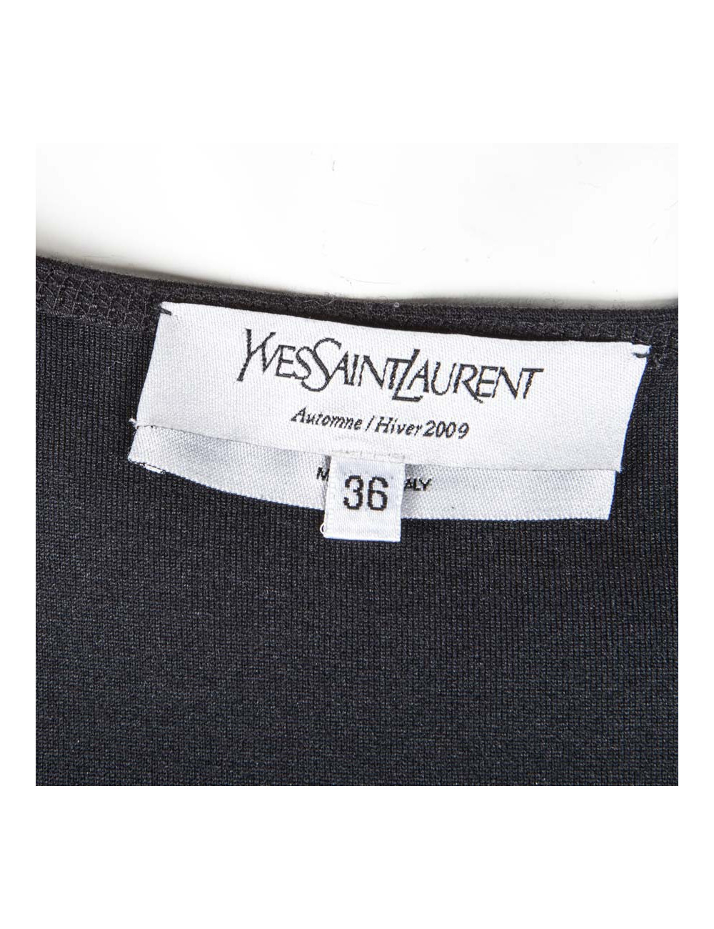 Robe YVES SAINT LAURENT t36fr en laine noire