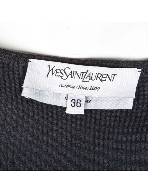 Robe YVES SAINT LAURENT t36fr en laine noire