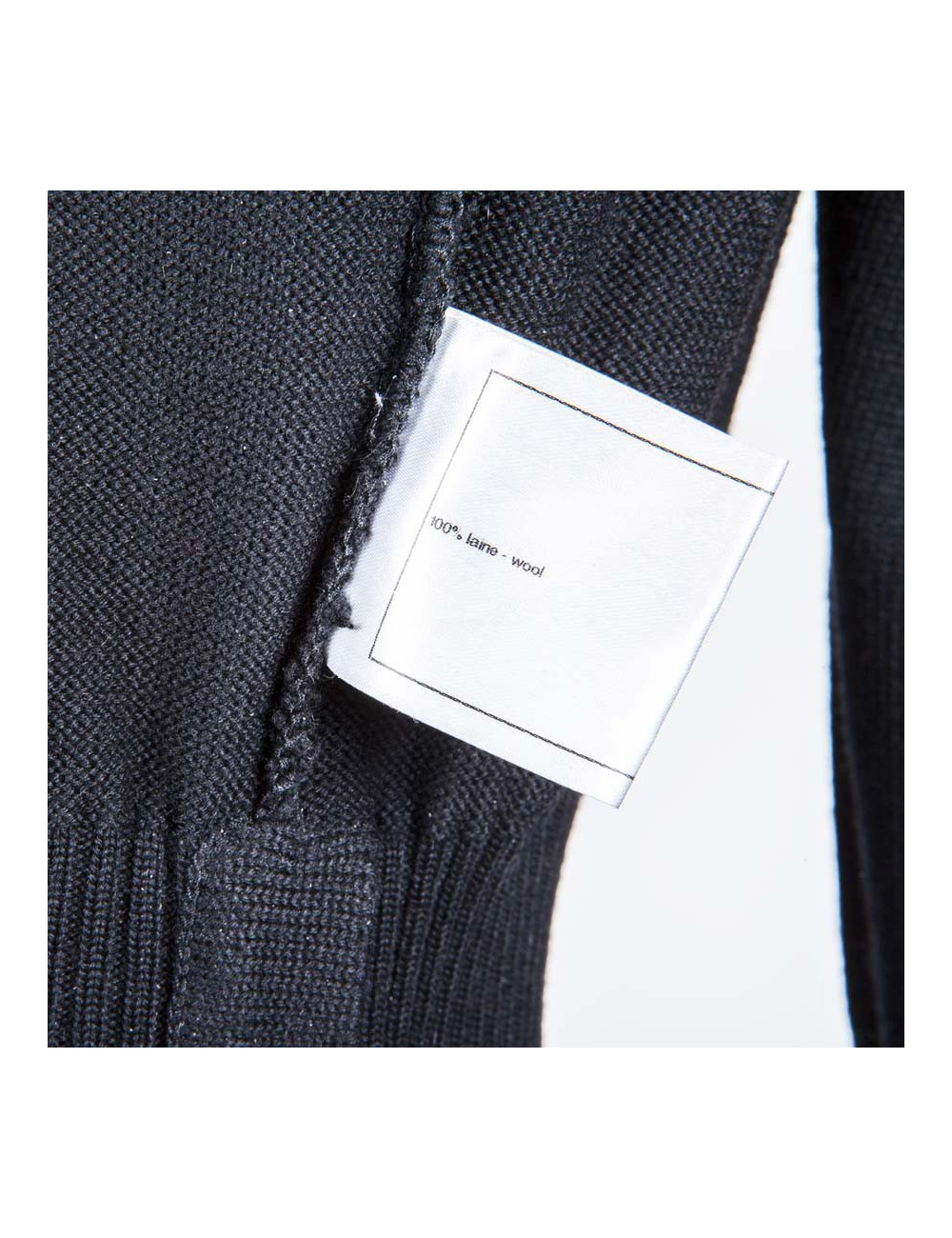 Robe CHANEL T42 en laine noire