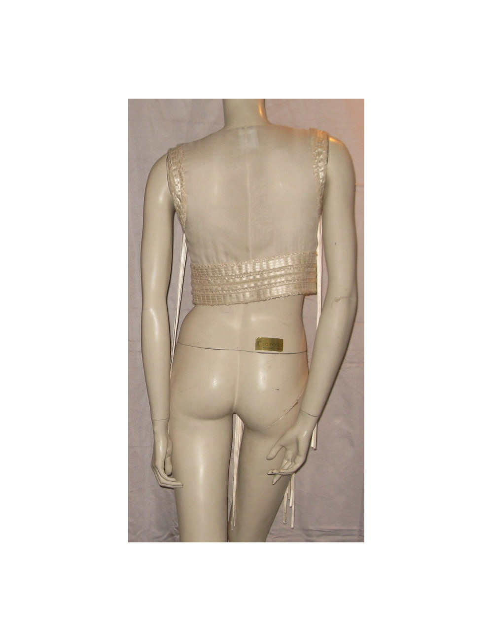 Top en soie ivoire T38 CHANEL
