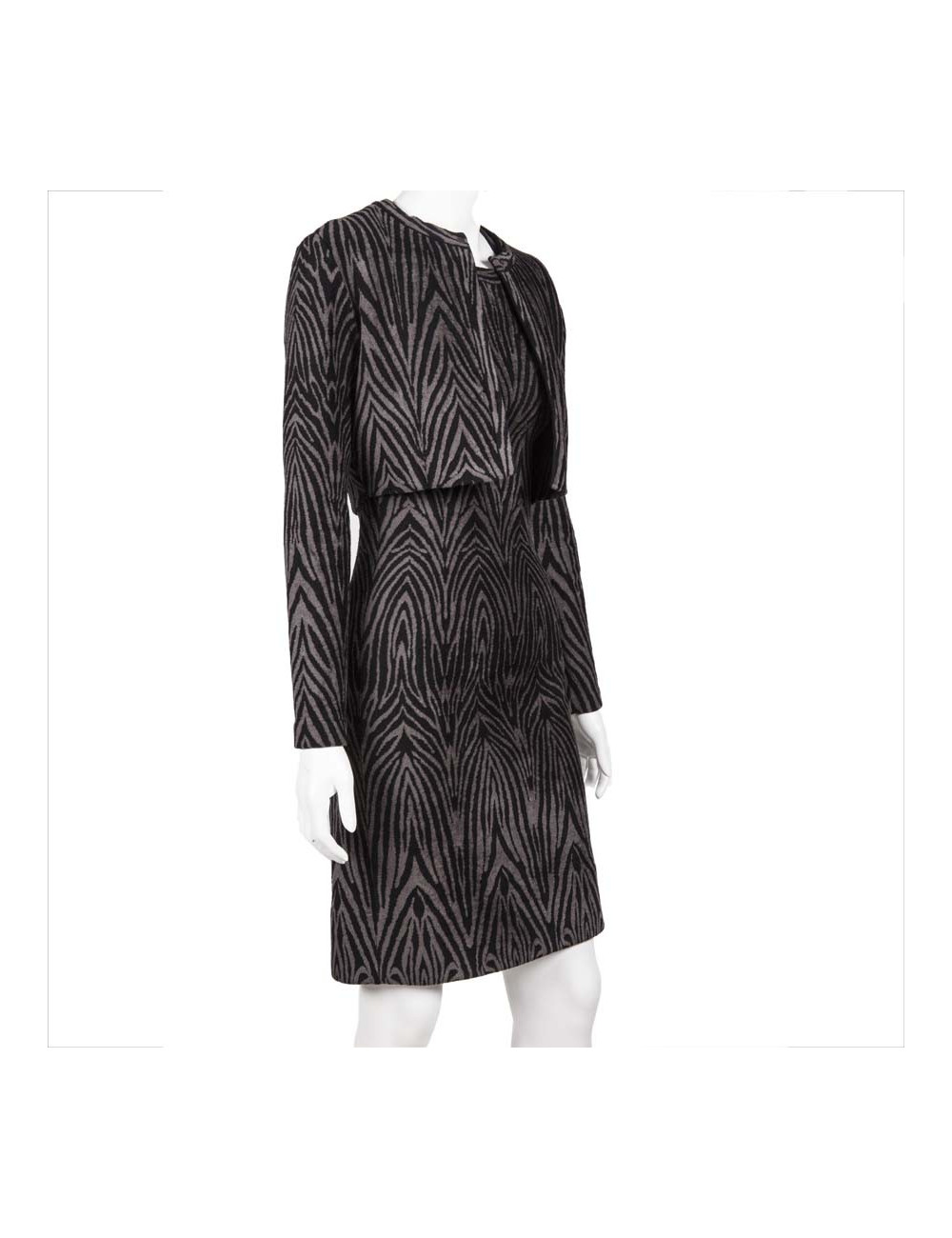 Ensemble robe et veste ALAIA T38 FR zébrée 
