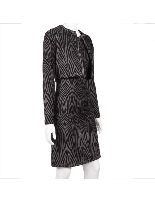 Ensemble robe et veste ALAIA T38 FR zébrée 