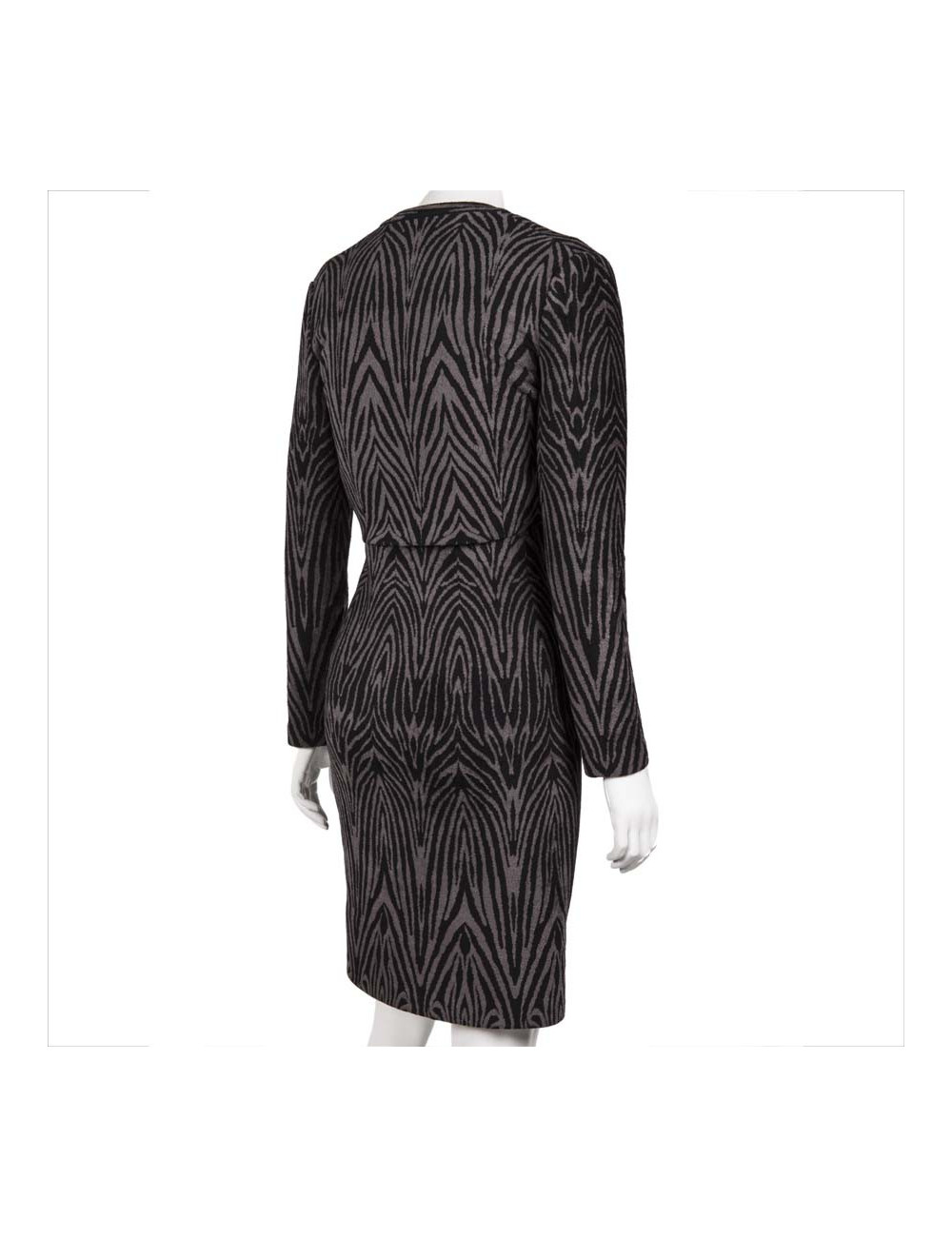 Ensemble robe et veste ALAIA T38 FR zébrée 