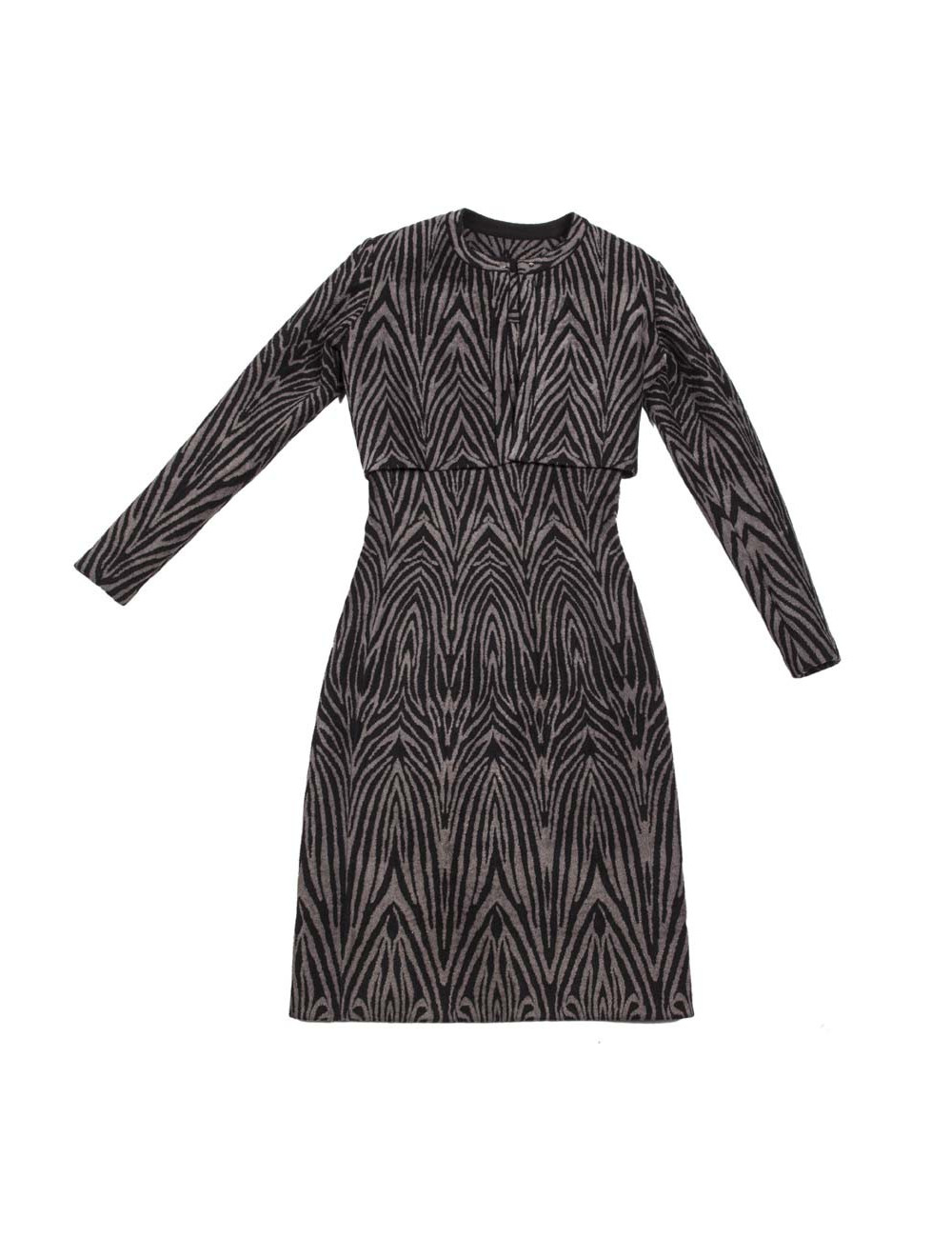 Ensemble robe et veste ALAIA T38 FR zébrée 