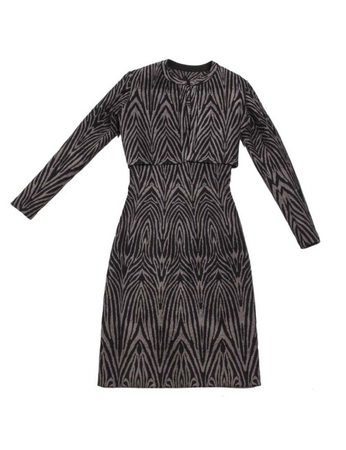 Ensemble robe et veste ALAIA T38 FR zébrée 