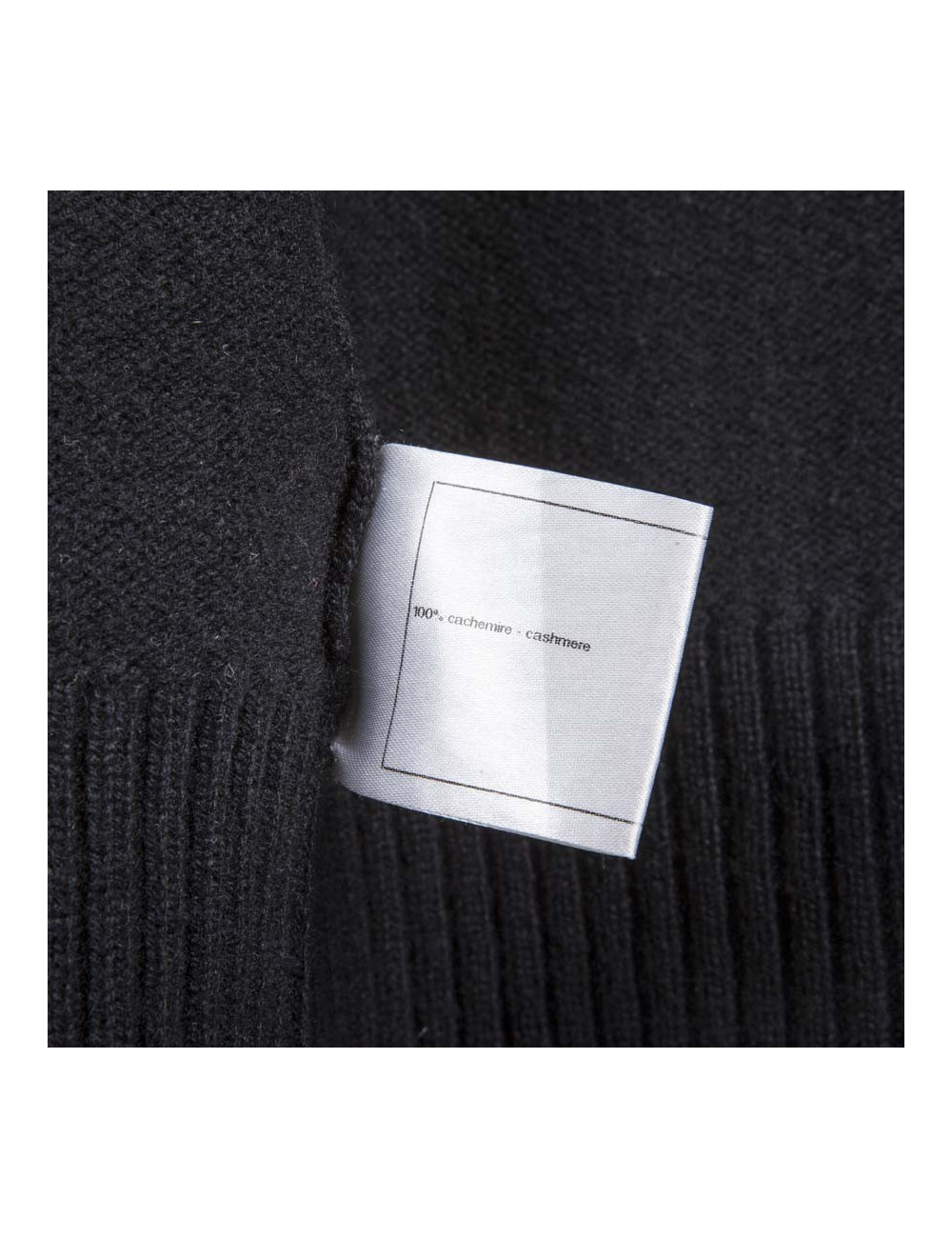 Gilet long CHANEL  T 42 cachemire noir