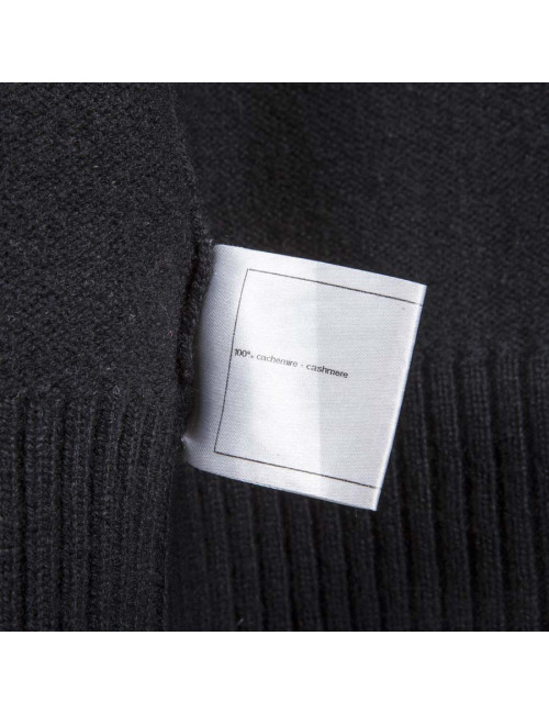 Gilet long CHANEL  T 42 cachemire noir