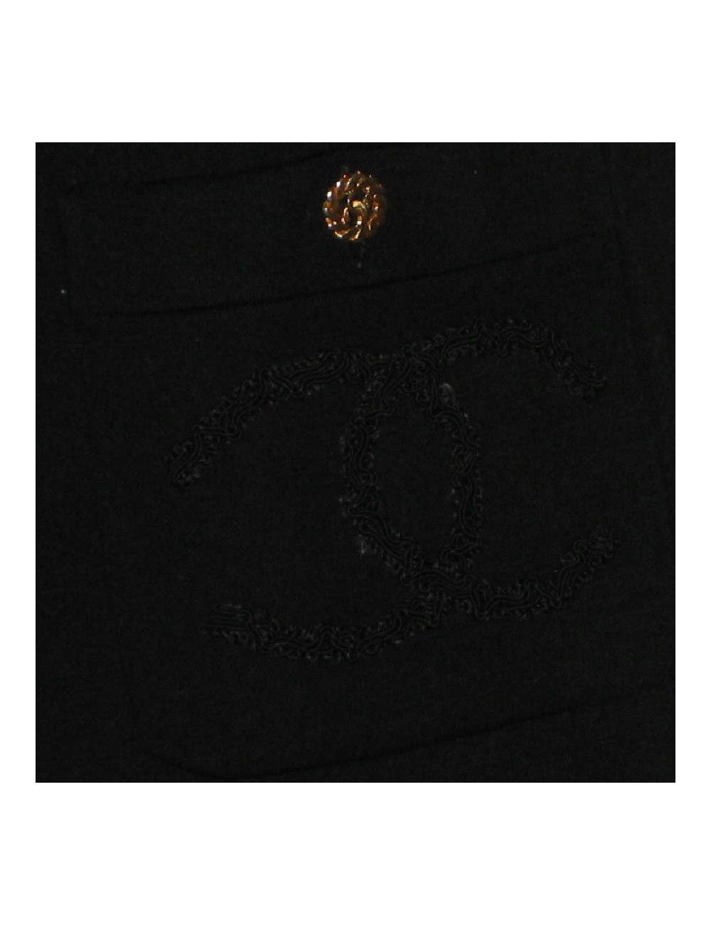 Robe en jersey noir CHANEL