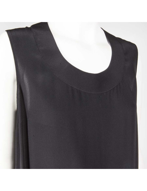 GIVENCHY black silk jumpsuit size 38FR