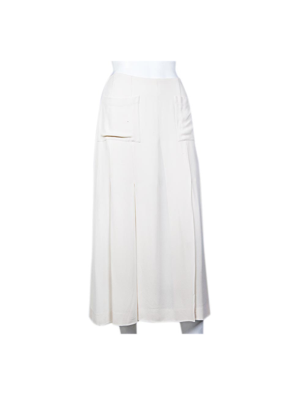 Jupe CHANEL t38fr soie écru