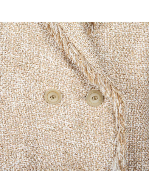Veste CARVEN Tweed beige t38fr