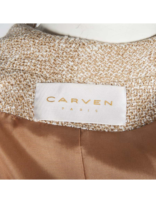 Veste CARVEN Tweed beige