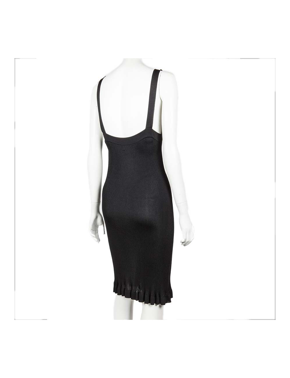 Dress black CHANEL T 42