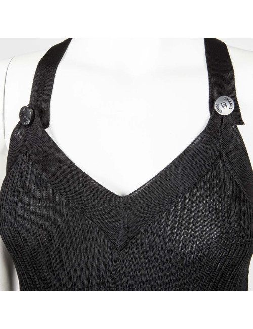 Dress black CHANEL T 42