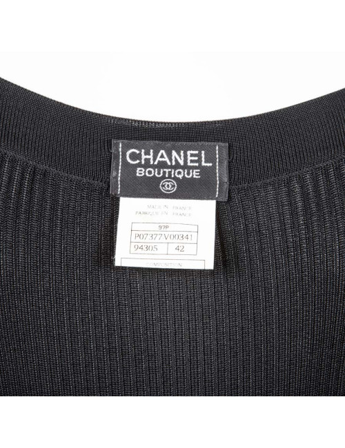 Dress black CHANEL T 42