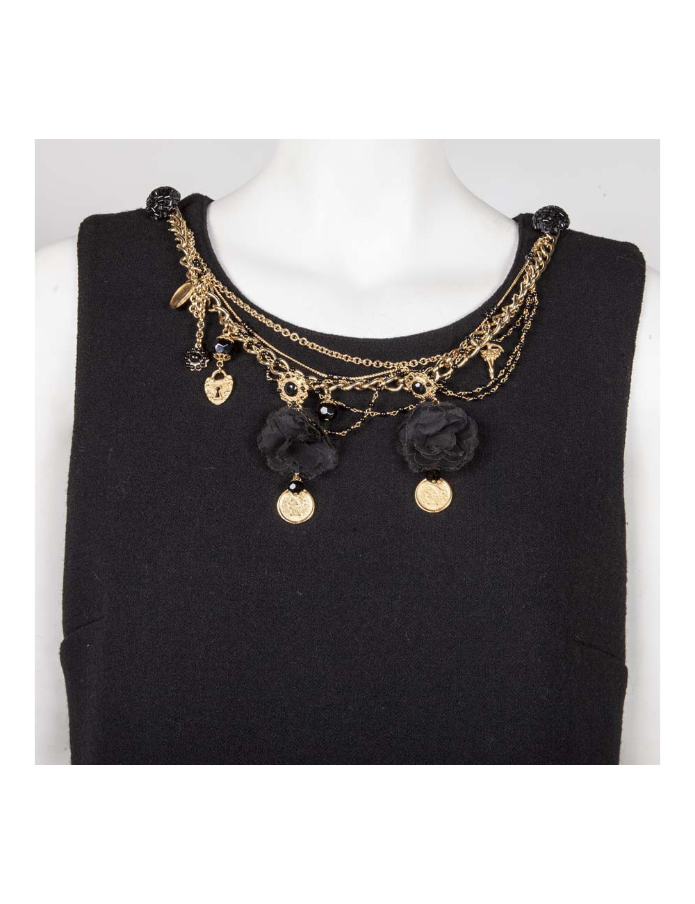 Robe DOLCE & GABBANA laine noire T42IT